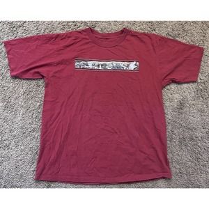 Vintage Yellowstone National Park Red Short Sleeve Shirt Single Stitch Size 2XL